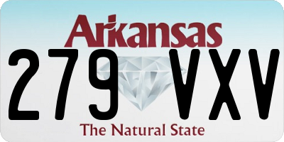 AR license plate 279VXV