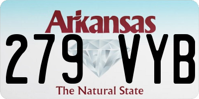 AR license plate 279VYB