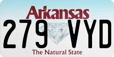 AR license plate 279VYD