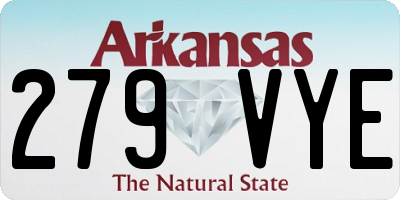 AR license plate 279VYE