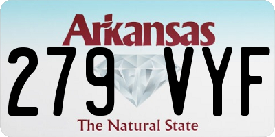 AR license plate 279VYF