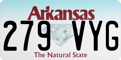 AR license plate 279VYG