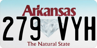 AR license plate 279VYH