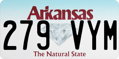 AR license plate 279VYM