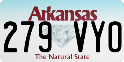 AR license plate 279VYO