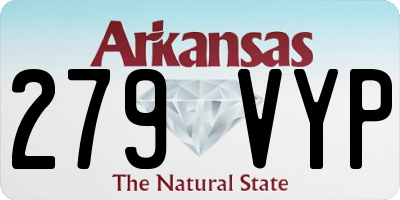 AR license plate 279VYP