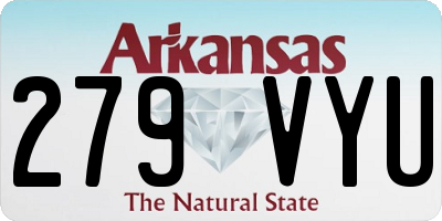 AR license plate 279VYU