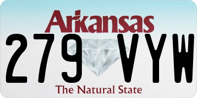 AR license plate 279VYW