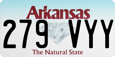 AR license plate 279VYY