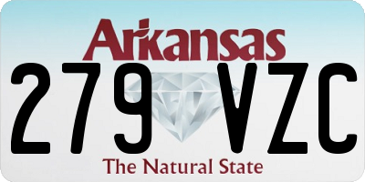 AR license plate 279VZC
