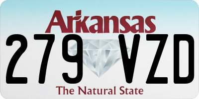 AR license plate 279VZD