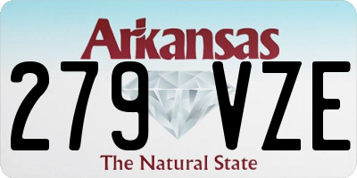 AR license plate 279VZE