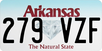 AR license plate 279VZF