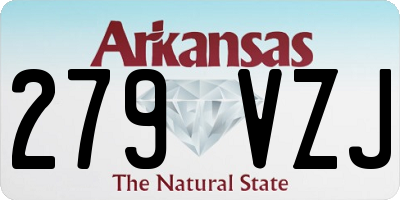 AR license plate 279VZJ