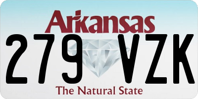 AR license plate 279VZK