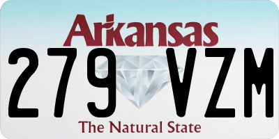AR license plate 279VZM