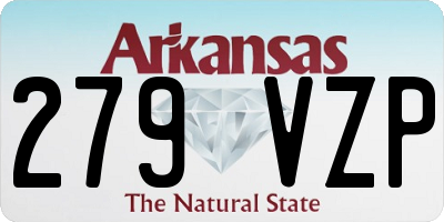 AR license plate 279VZP