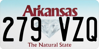 AR license plate 279VZQ