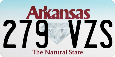 AR license plate 279VZS