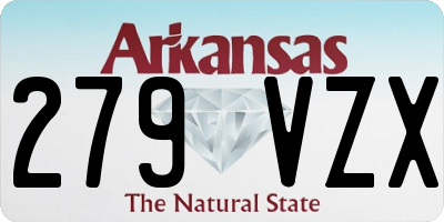 AR license plate 279VZX