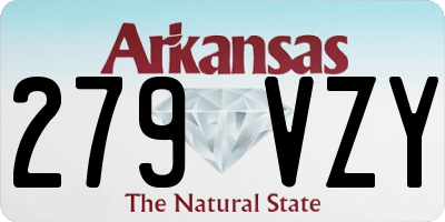 AR license plate 279VZY