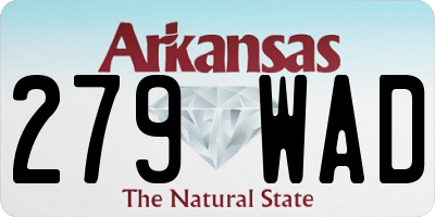 AR license plate 279WAD