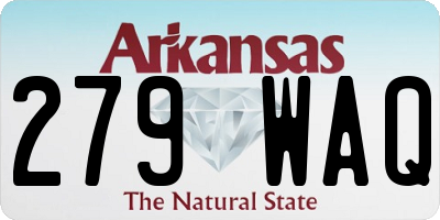 AR license plate 279WAQ
