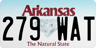 AR license plate 279WAT