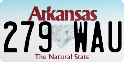 AR license plate 279WAU