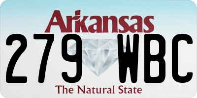 AR license plate 279WBC