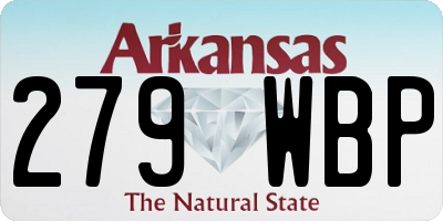 AR license plate 279WBP