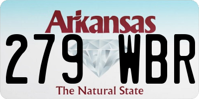 AR license plate 279WBR