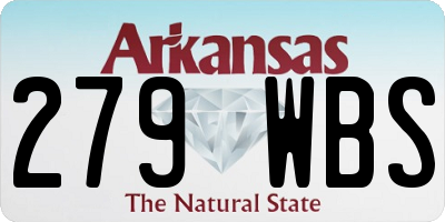 AR license plate 279WBS