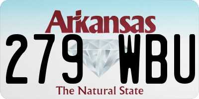 AR license plate 279WBU