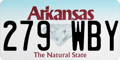AR license plate 279WBY