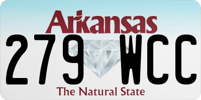 AR license plate 279WCC