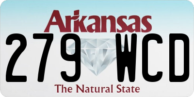 AR license plate 279WCD