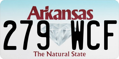 AR license plate 279WCF