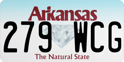 AR license plate 279WCG