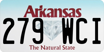 AR license plate 279WCI