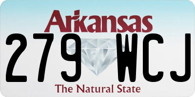 AR license plate 279WCJ