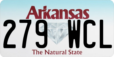 AR license plate 279WCL