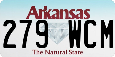 AR license plate 279WCM