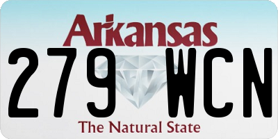 AR license plate 279WCN