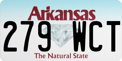 AR license plate 279WCT