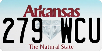 AR license plate 279WCU