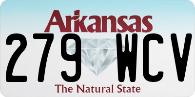 AR license plate 279WCV