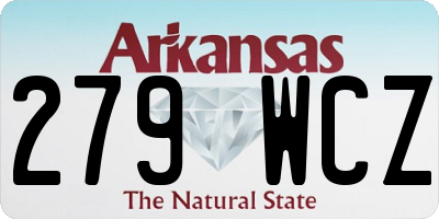 AR license plate 279WCZ