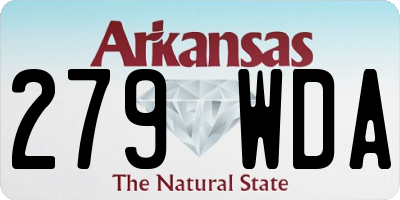 AR license plate 279WDA