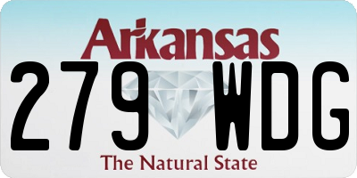 AR license plate 279WDG
